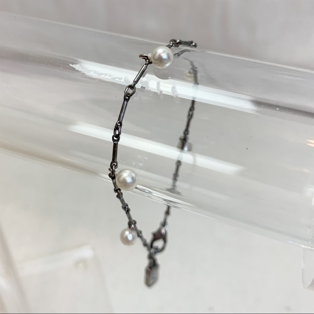 Guess silver Faux Pearl Bracelet